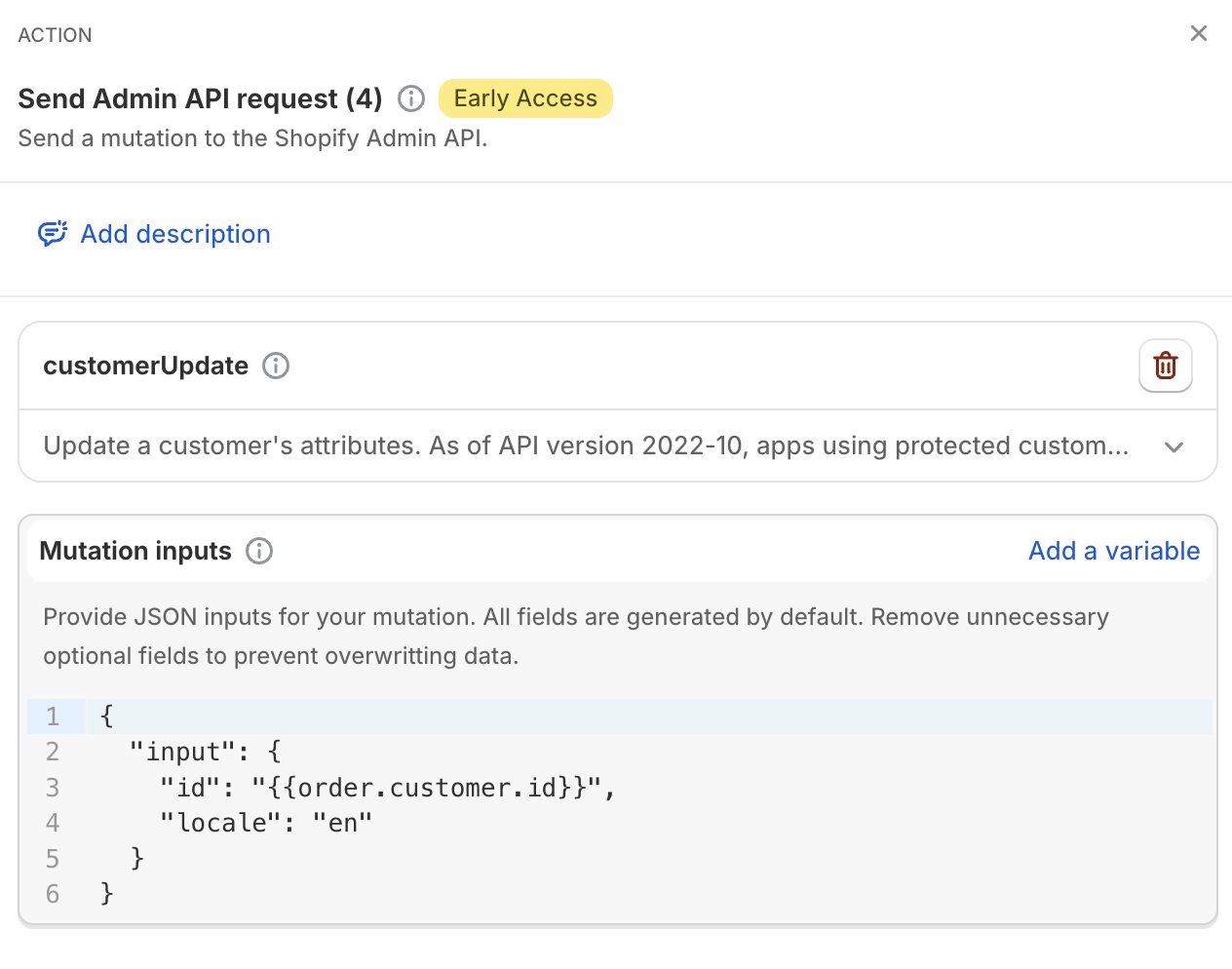 Example setting a locale