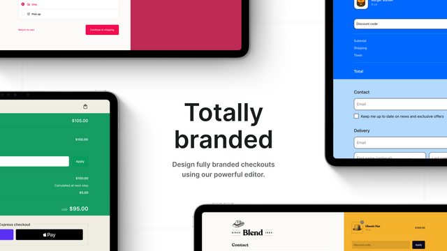 Checkout Branding editor