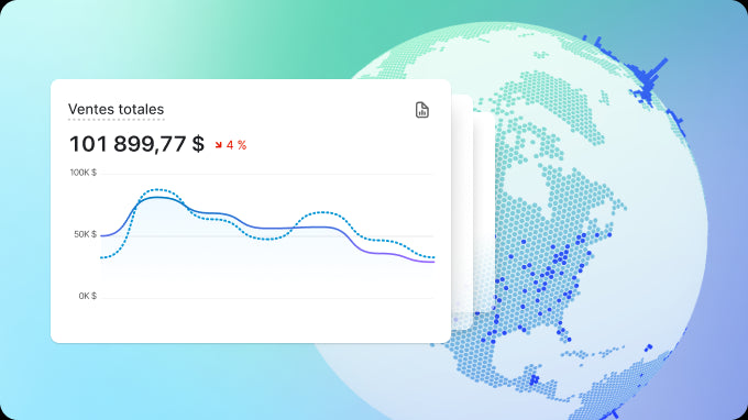 Image montrant un écran d’ordinateur qui affiche une carte du monde avec un graphique, représentant probablement un suivi financier ou des données financières. L’écran montre également un graphique en temps réel avec des changements de pourcentage. Il peut s’agir d’une représentation visuelle de tendances financières mondiales ou d’un système de suivi.