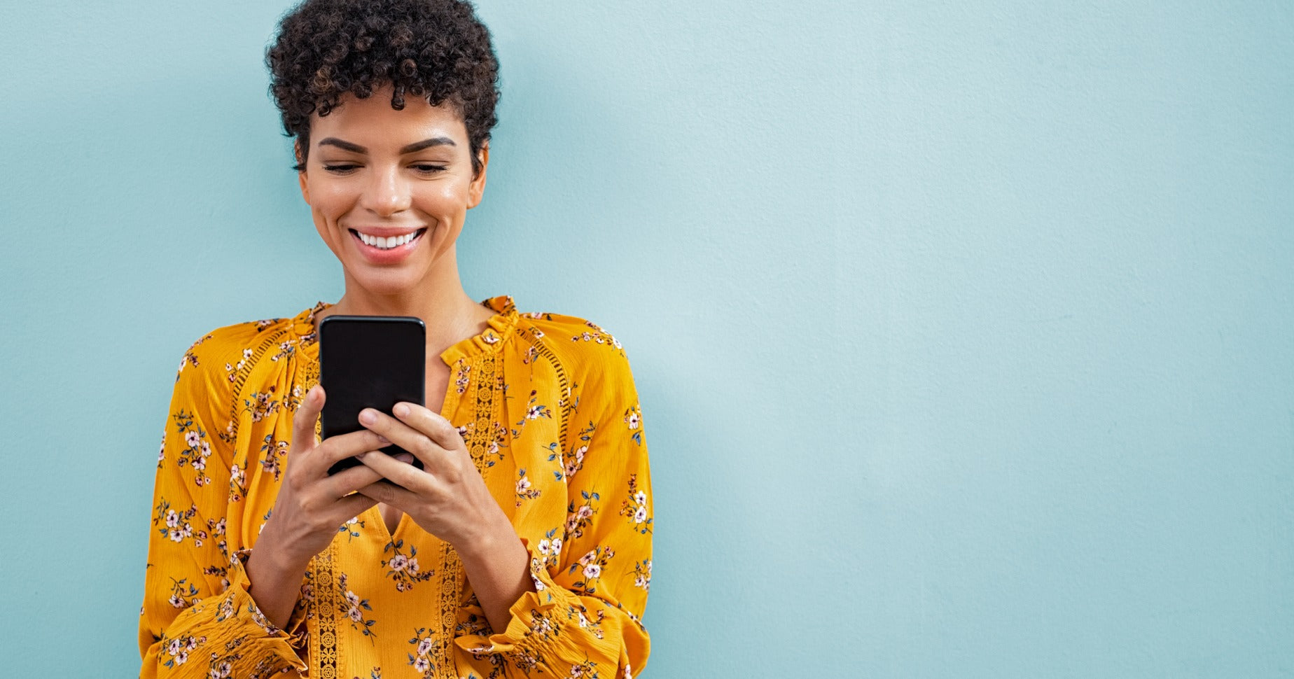 Woman Looking at Phone