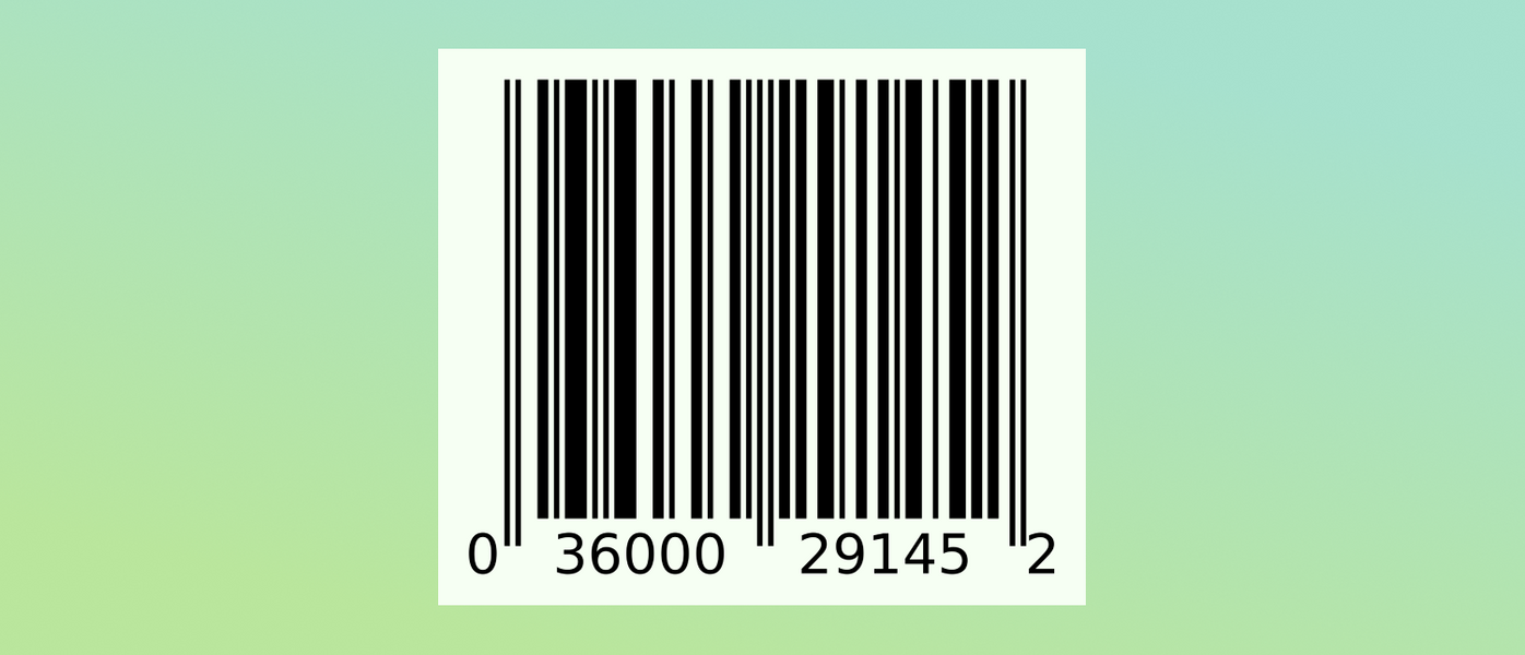 regular barcode in center of frame with numbers below parallel lines: barcode generator app