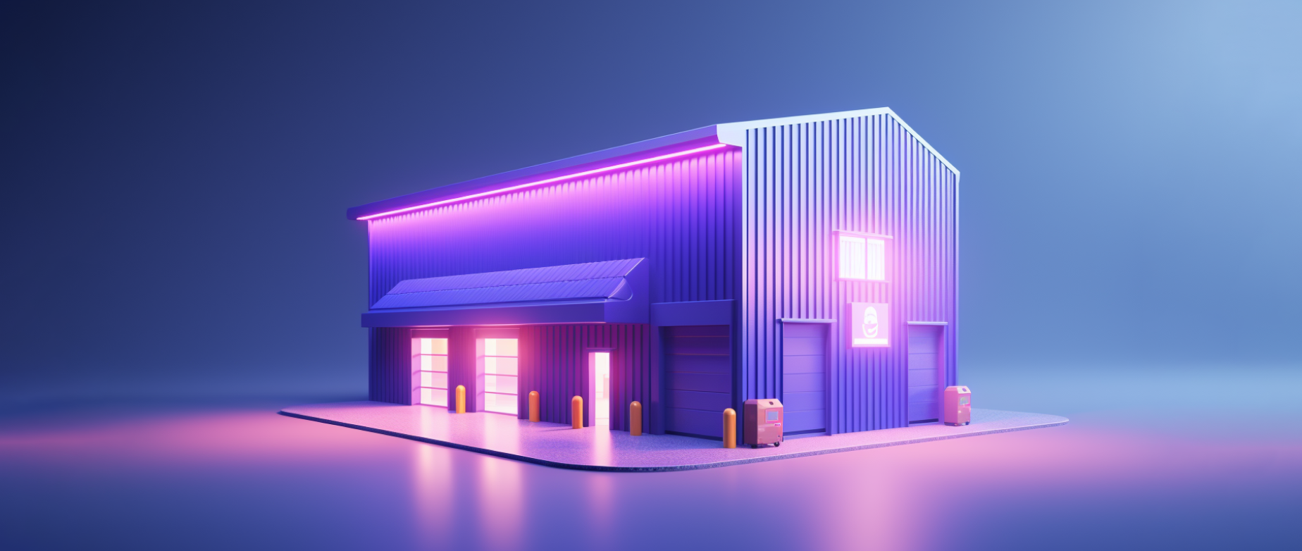 A clean, orderly warehouse with bright lights is set up for efficient ecommerce fulfillment.