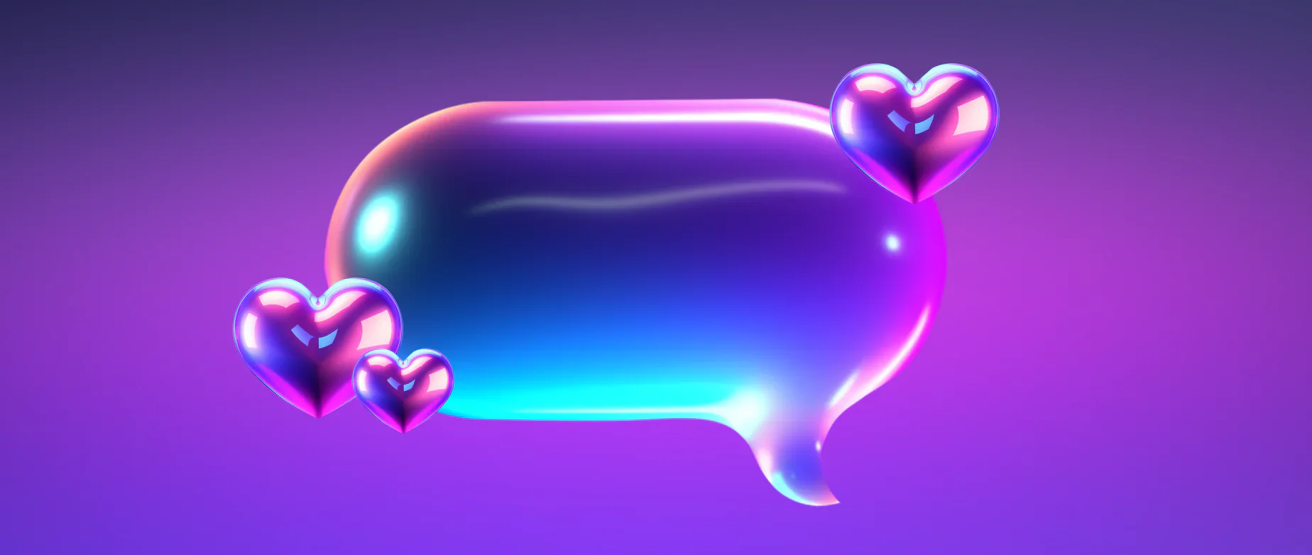 a chat bubble with hearts around it: macro influencer