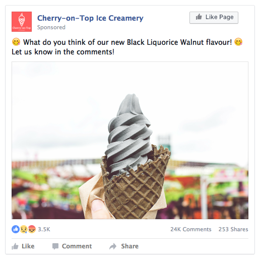 Facebook reactions can be used for crowd control and getting feedback.