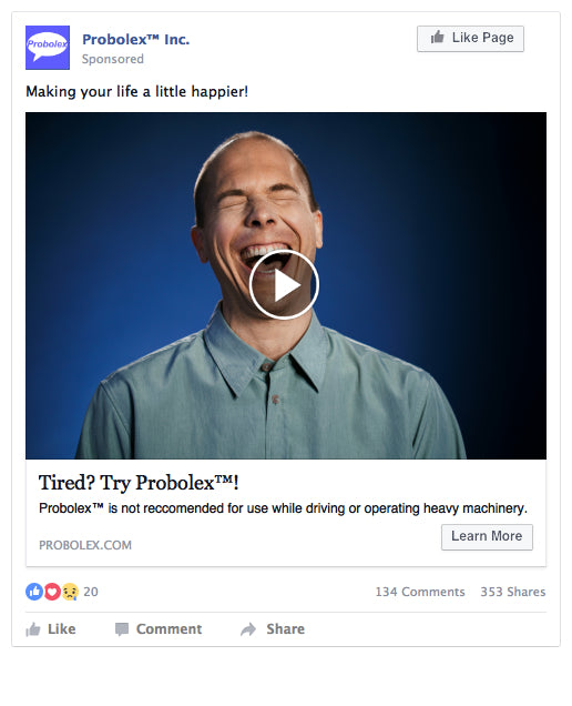 Facebook Video Ad Example - Probolex