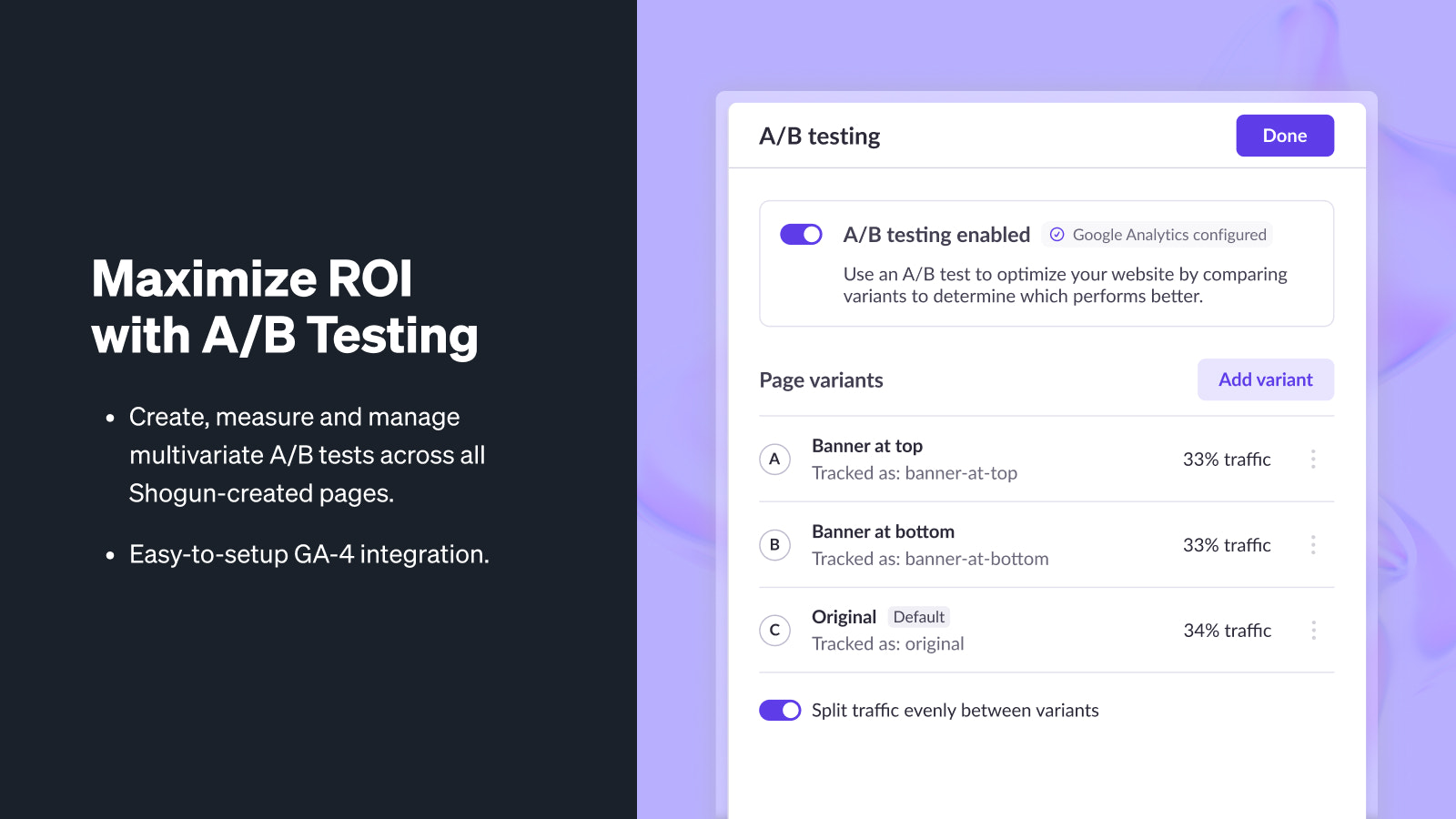 Maximize ROI with A/B Testing