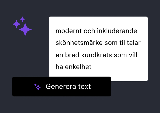 Shopify Magic AI-verktyget som används för att generera en slogan