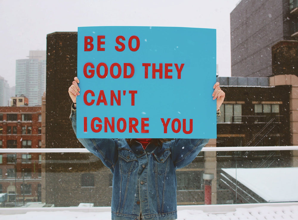 be so good sign in snow