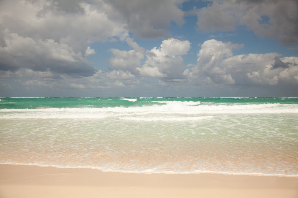 blue beach waves