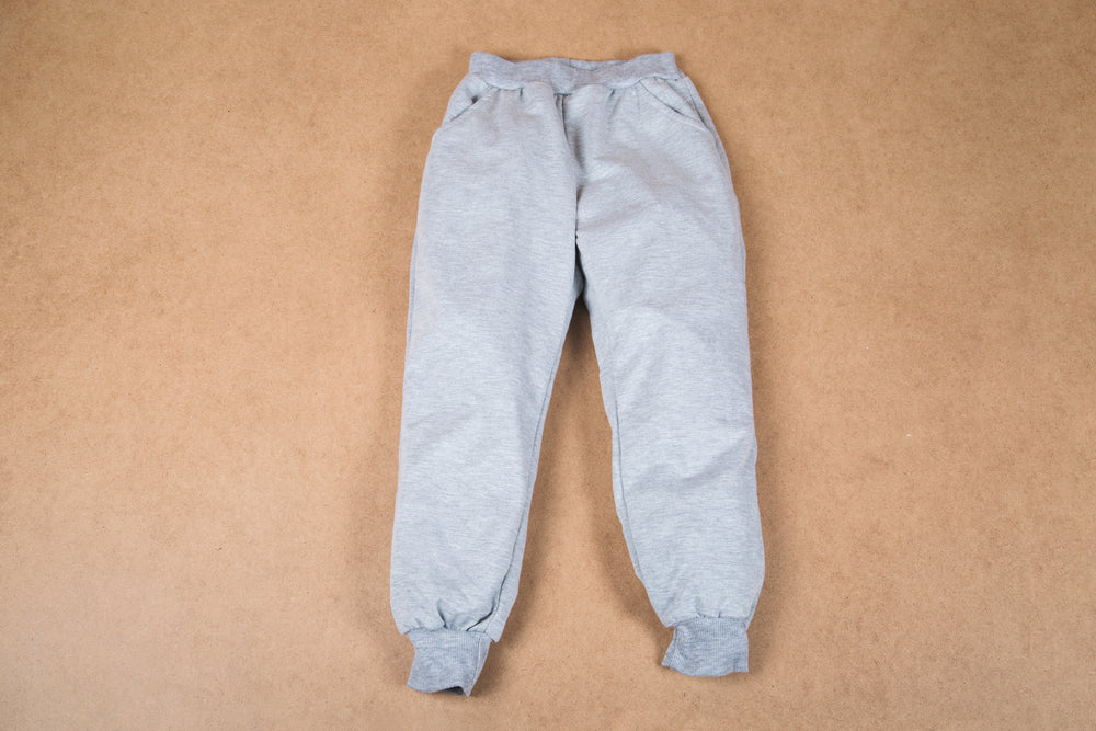 child grey sweatpants