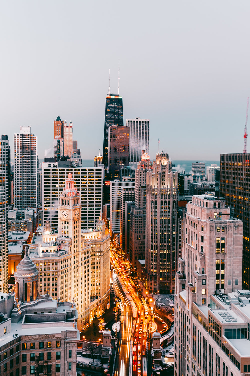 city landscape at night