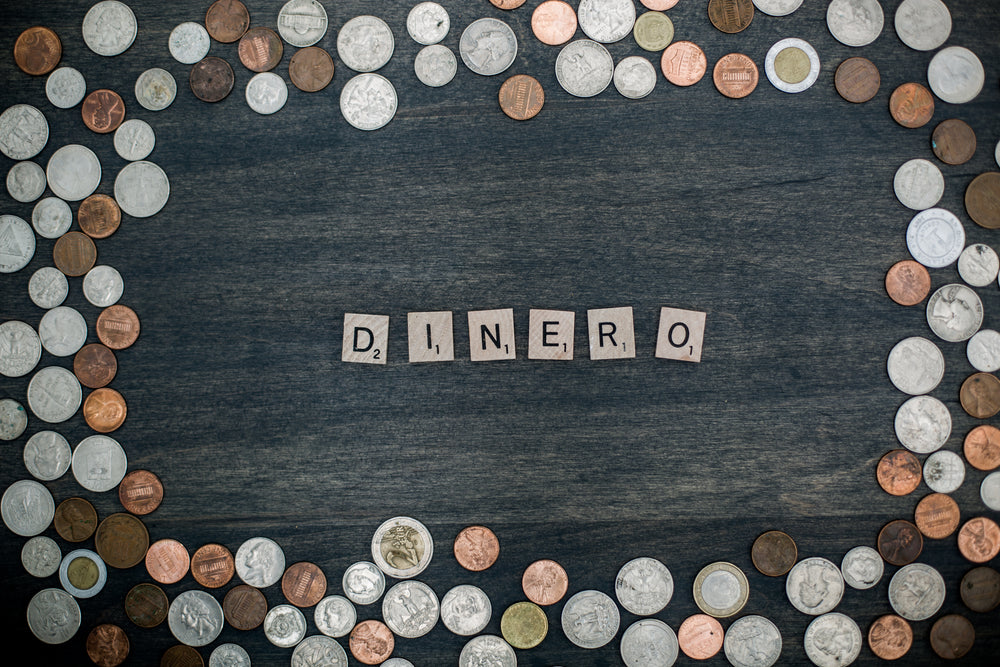 dinero spanish money letter tiles