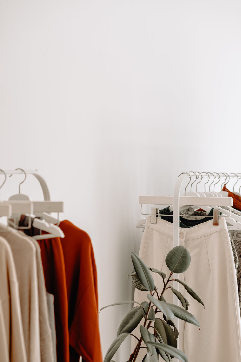 fall neutral colors in retail display