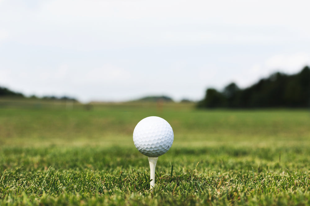 golf ball on tee