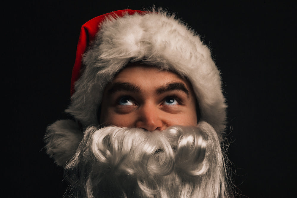 happy santa eyes