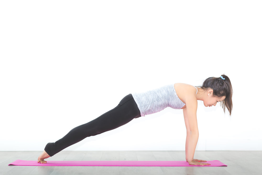 high plank core pose