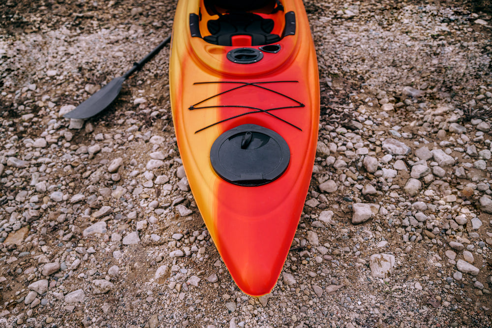 kayak on shore