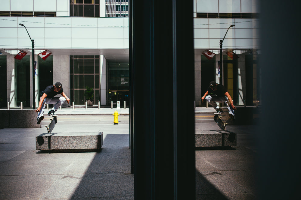 kick flip with reflection