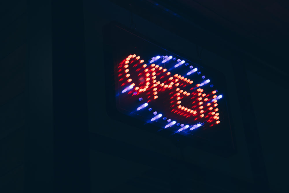 led open sign