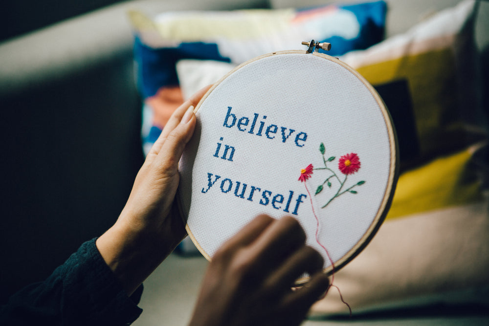 motivational cross stitch