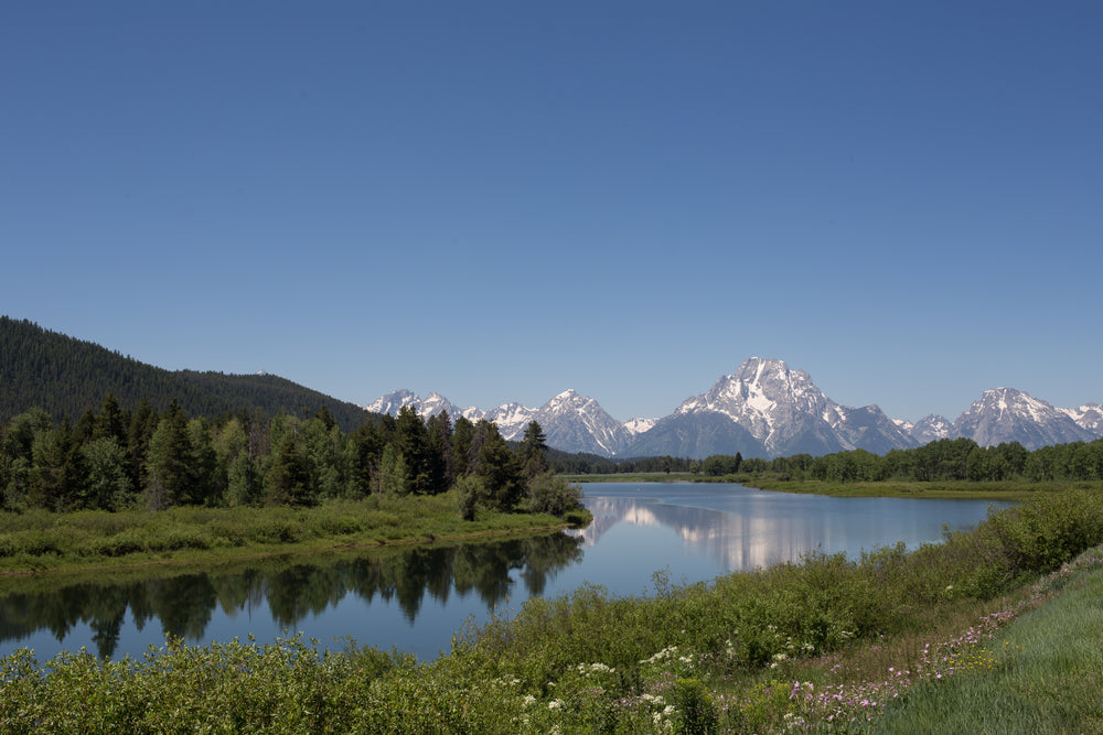 mountain landscape with river