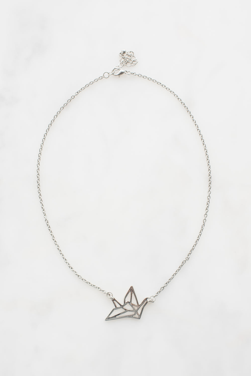 origami crane necklace