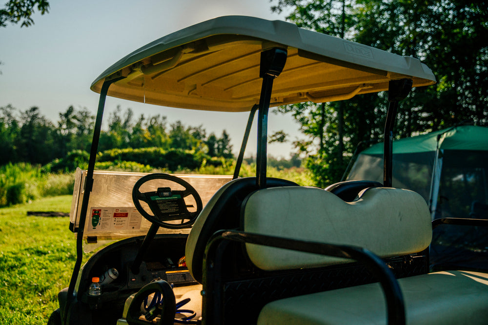 parked golfcart