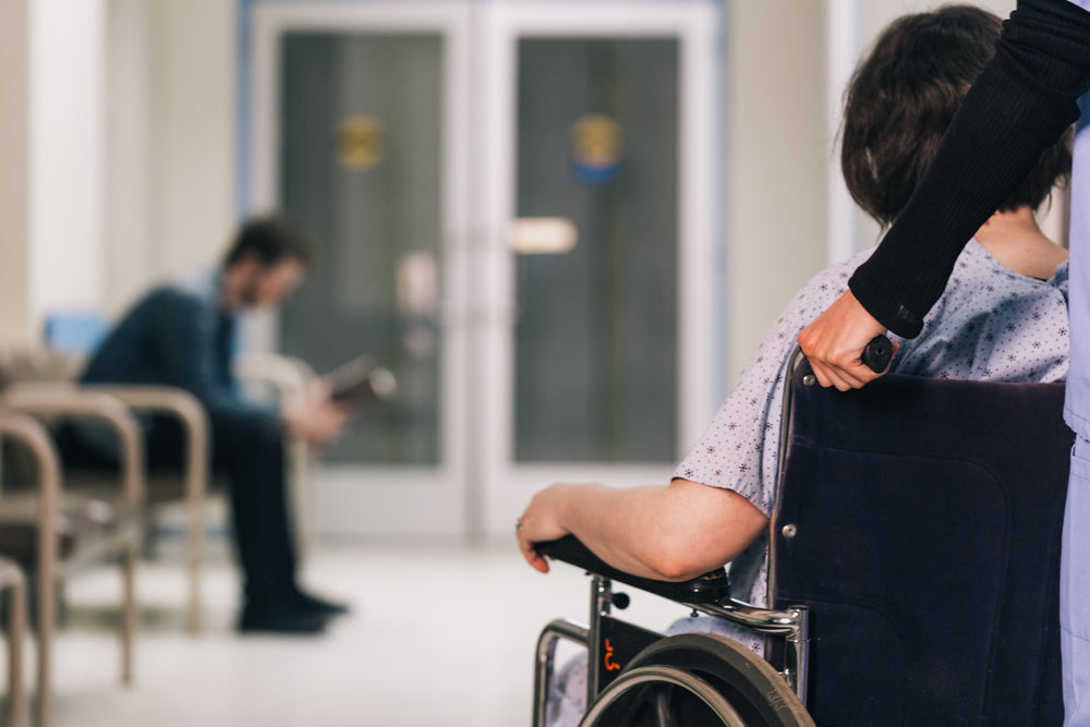 patient in wheelchair