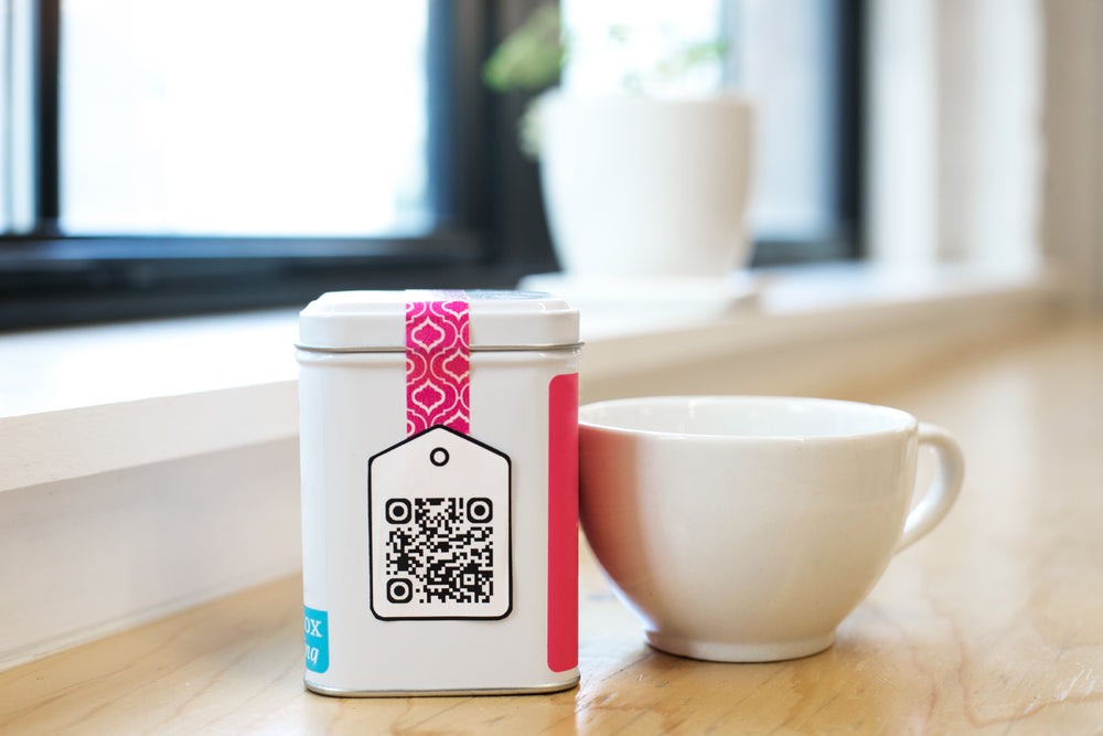 qr code on tea