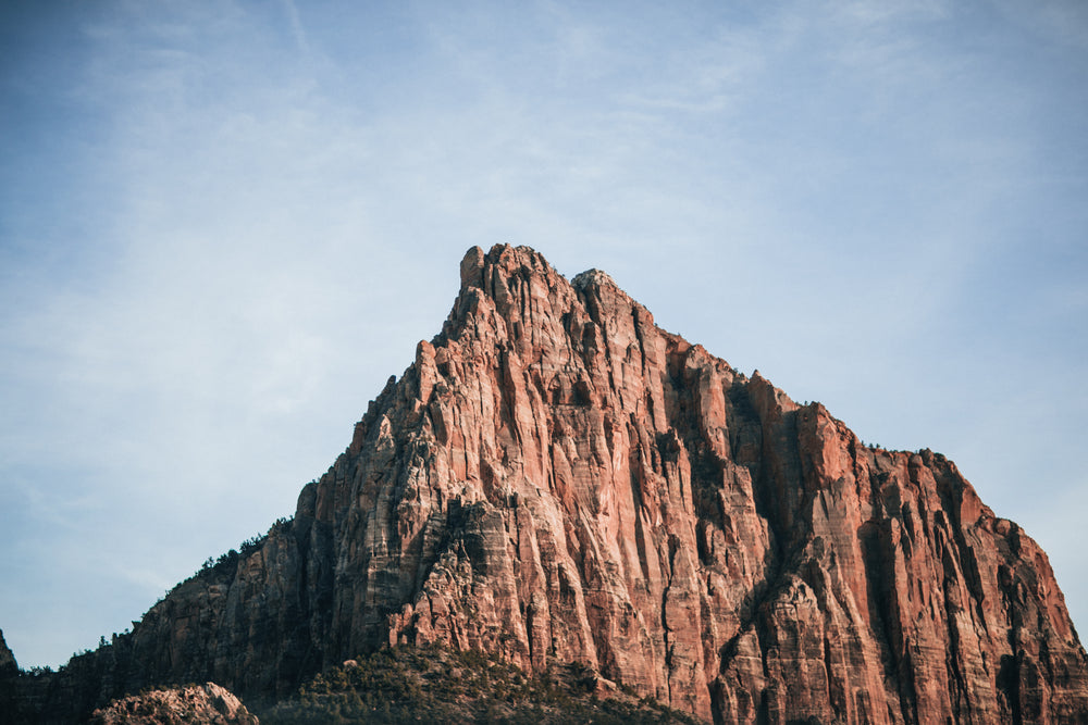 rugged red canyon peaks