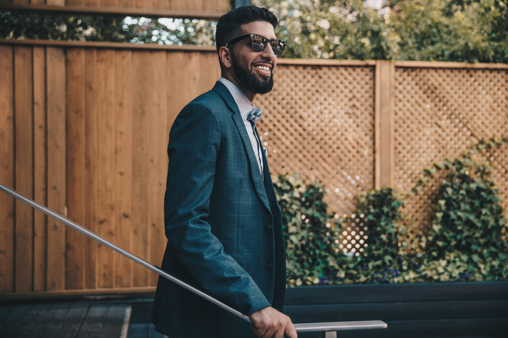 smiling man in formalwear