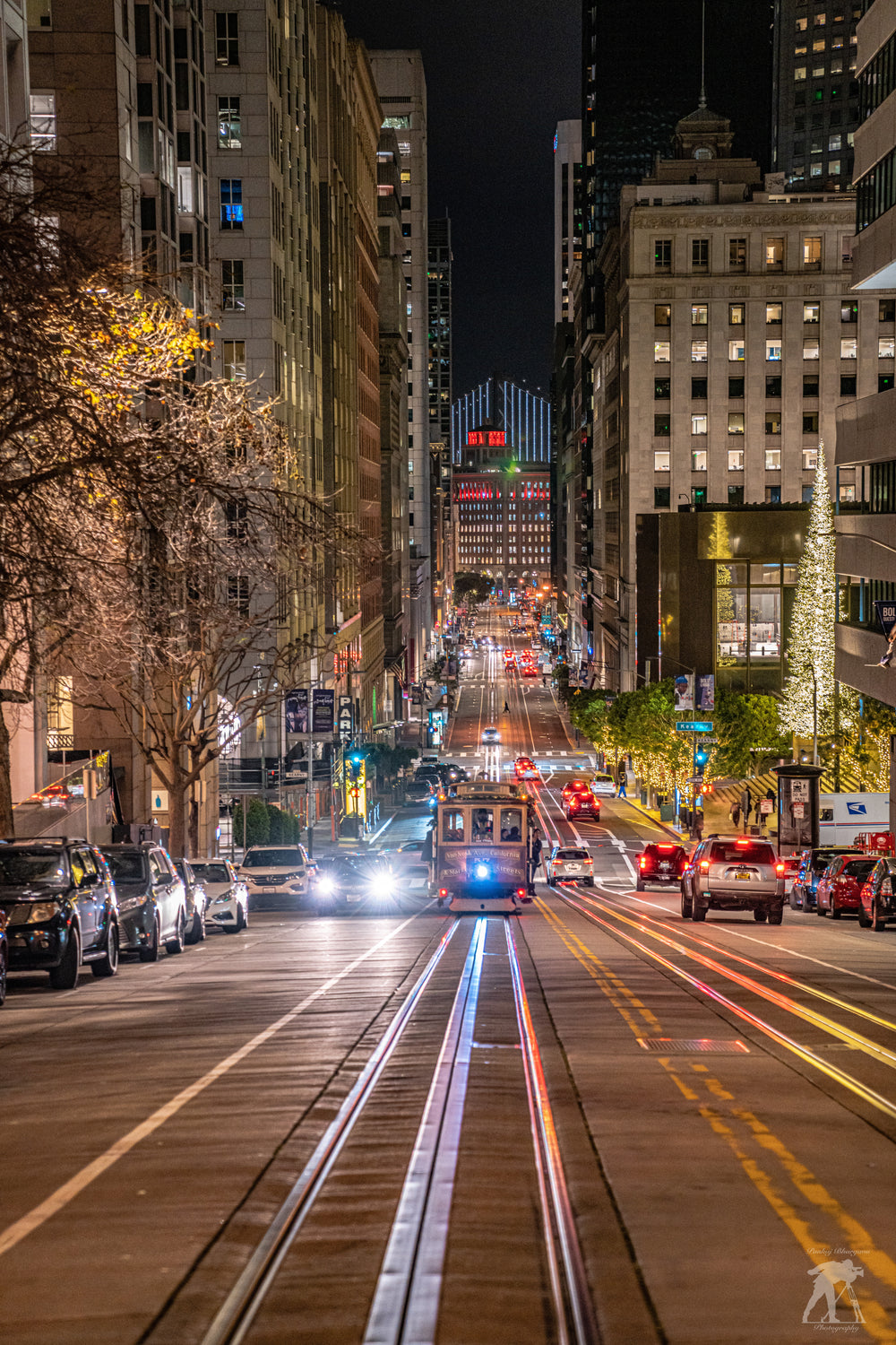 streetcar on incline