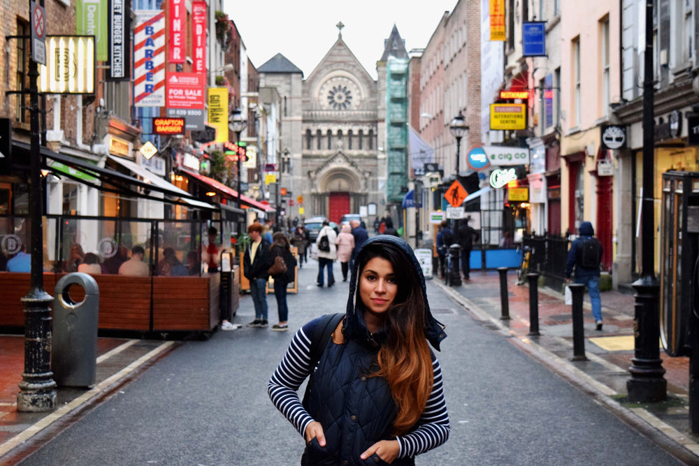 urban fashion on city street