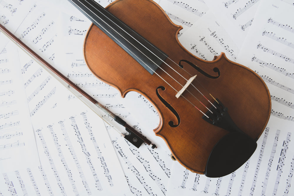 violin and sheet music