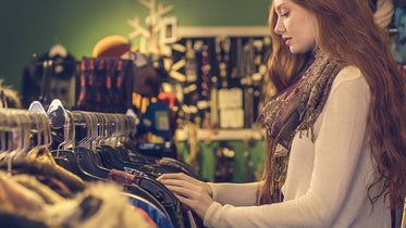 woman shopping for clothes